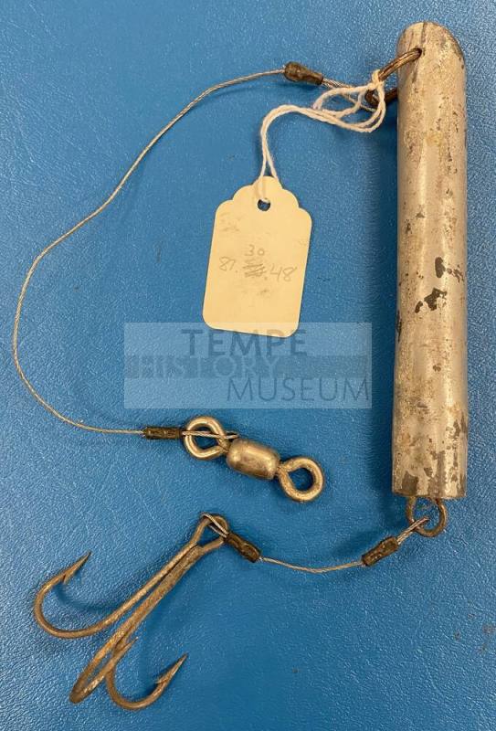 Tubular metal fishing sinker