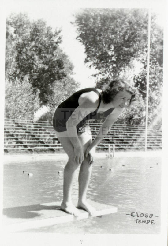 Photo-Unidentified Girl at Tempe Beach
