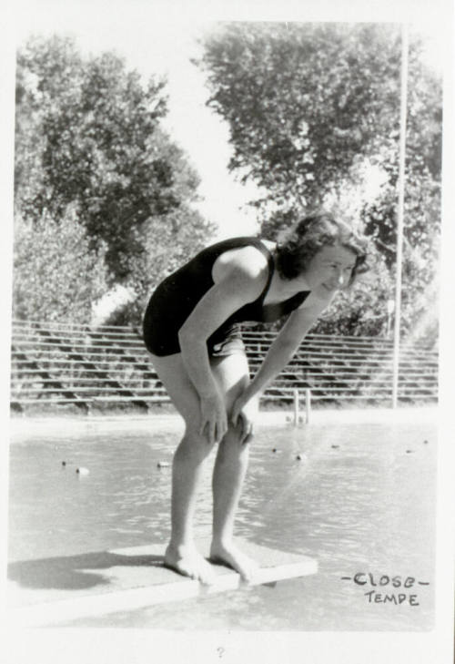 Photo-Unidentified Girl at Tempe Beach