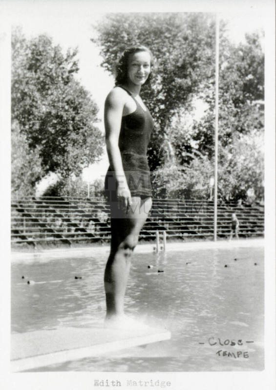 Photo-Edith Matridge at Tempe Beach