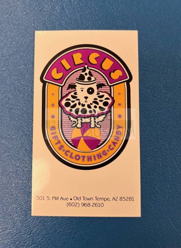 Card-Circus Gifts, Clothing, Candy - 501 South Mill Avenue,Tempe, Arizona