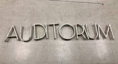 Tempe High School Auditorium Sign Letters