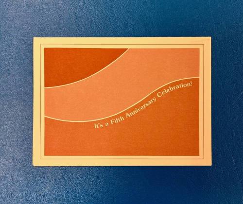 Invitation card to the Fifth Anniversary of Friendship Village of Tempe