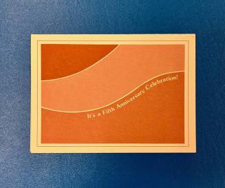 Invitation card to the Fifth Anniversary of Friendship Village of Tempe