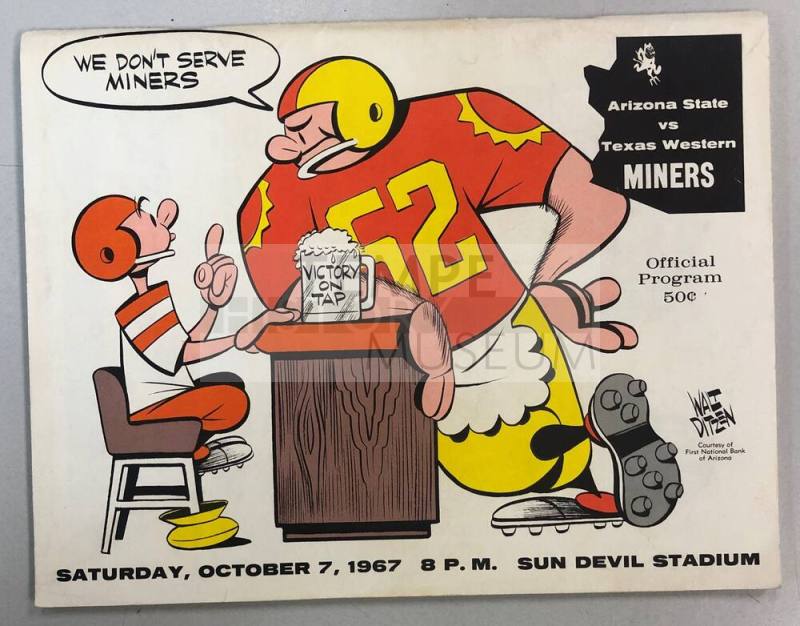 ASU football program, Arizona State Vs. Texas Western Miners