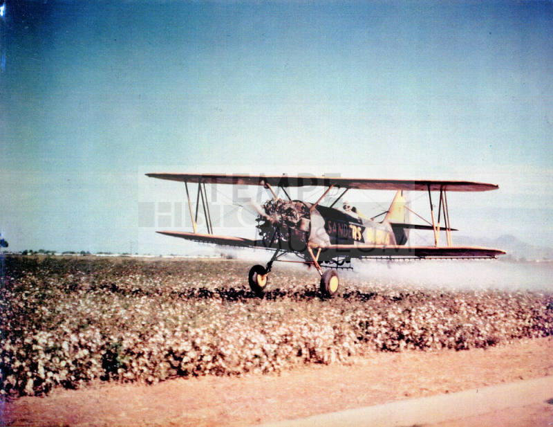 Sanders Crop Dusting Colored Photo