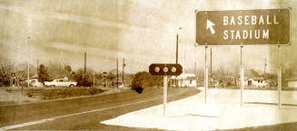 Tempe Baseball Stadium Street Sign