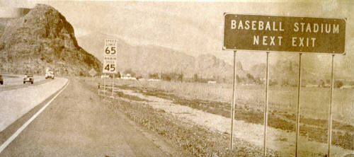 Tempe Baseball Stadium Street Sign