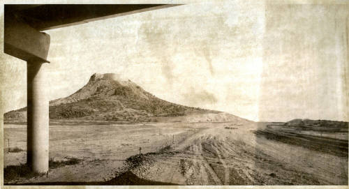 Freeway Under Construction By Double Butte