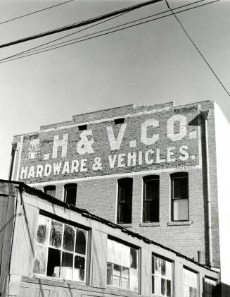 A. H. & V. CO. Hardware & Vehicles Building