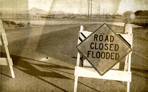 Road Closed Flooded