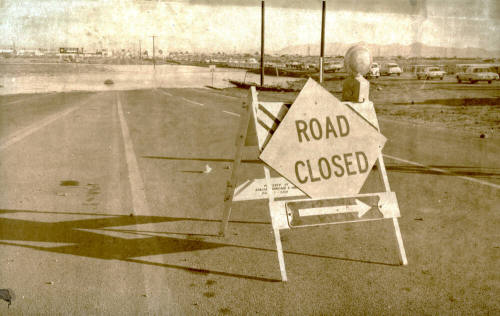 Road Flooded Sign