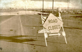 Road Flooded Sign