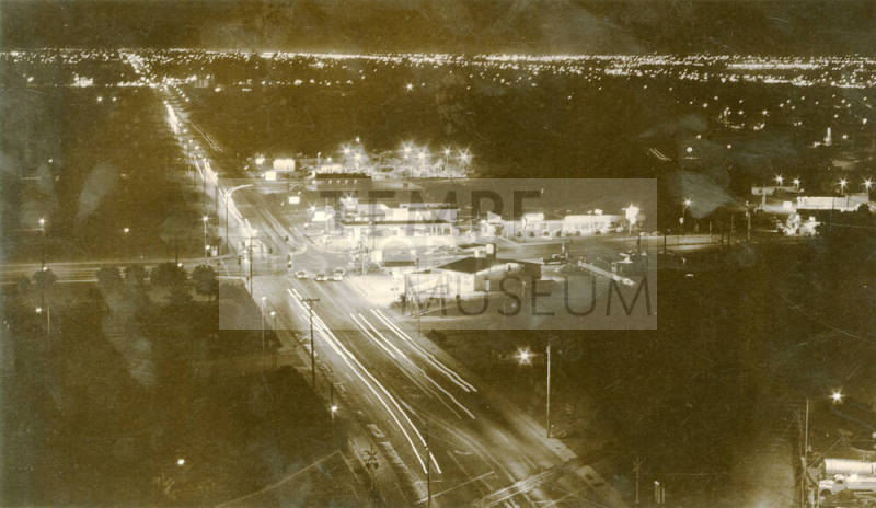 Rural and Universty at night from Manzanita