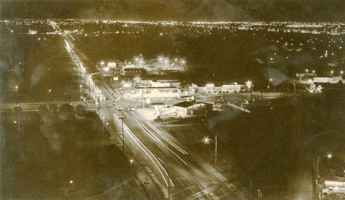 Rural and Universty at night from Manzanita