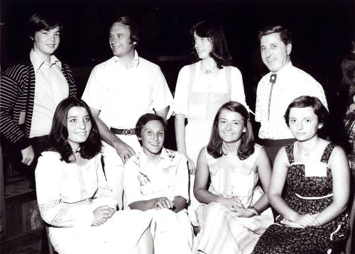 Harry Mitchell and Bill LoPiano meet with Sister Cities Students