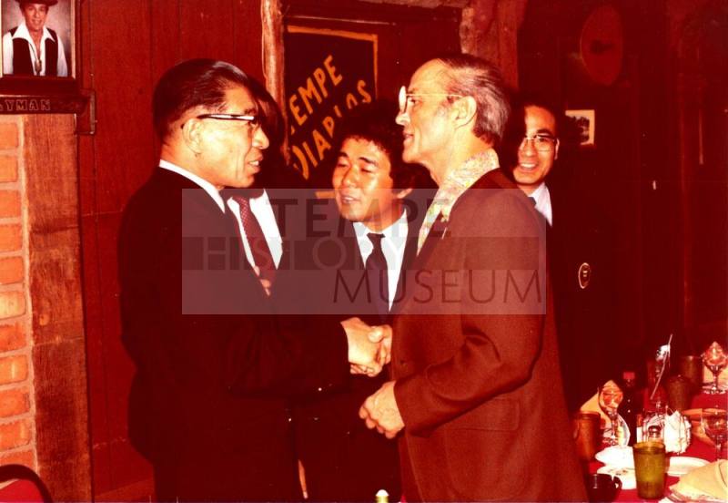 Shojiro Ozu meets with Leonard Monti