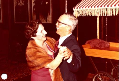 Ann McDonald dances with Hanshin Rep. at Monti's