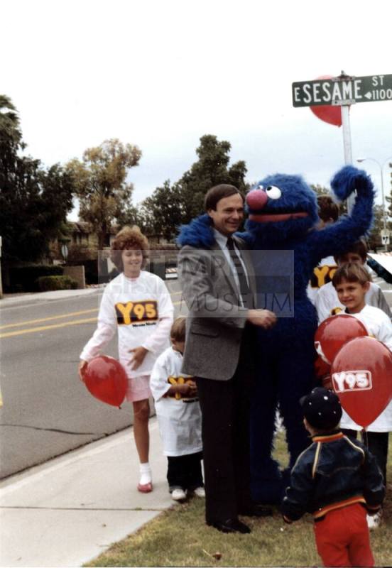 Harry Mitchell and Y95 Event on Sesame Street Tempe #1