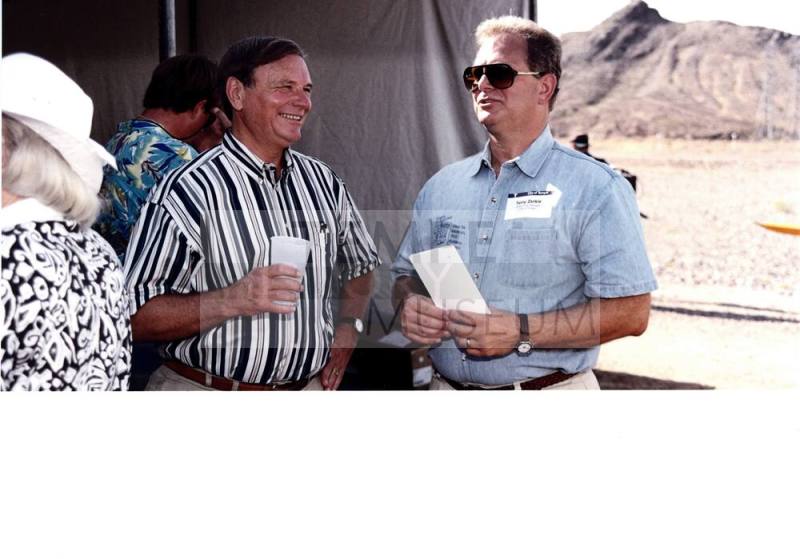 Harry Mitchell and Terry Zerkle talk amongst Groundbreaking