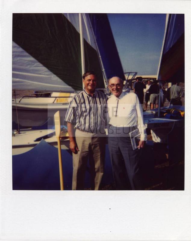 Harry Mitchel and James Elmore pose for Tempe Lake Photo