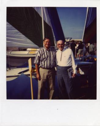 Harry Mitchel and James Elmore pose for Tempe Lake Photo