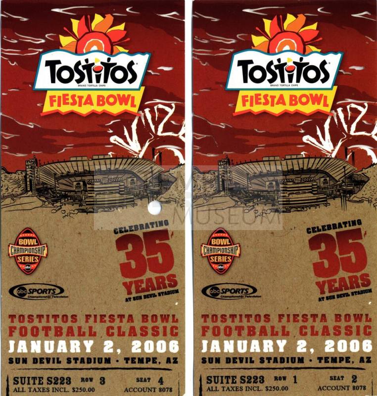 Tostitos Fiesta Bowl Sun Devil Stadium Tickets