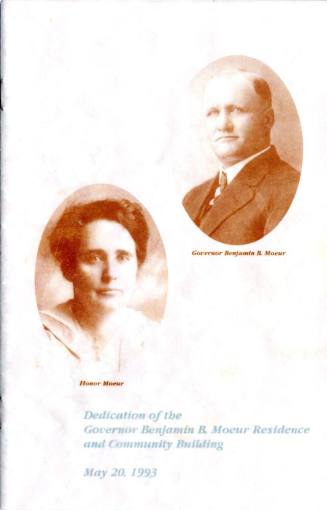 Dedication of Benjamin Moeur Residence and Community Building