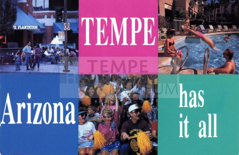 Tempe Arizona "Has It All" Postcard