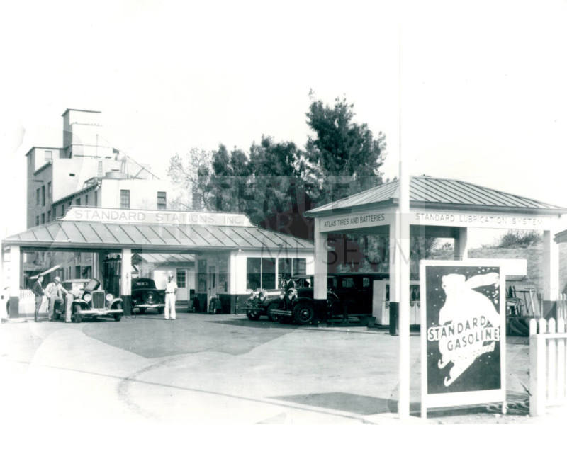 New Standard Oil of California Gas Station near Hayden Flour Mill