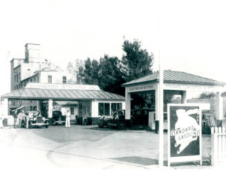 New Standard Oil of California Gas Station near Hayden Flour Mill