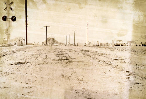 Dirt Road Next To Bell Buttes Industrial District