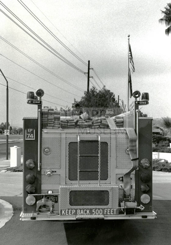 Tempe Fire Department Back of Fire Truck