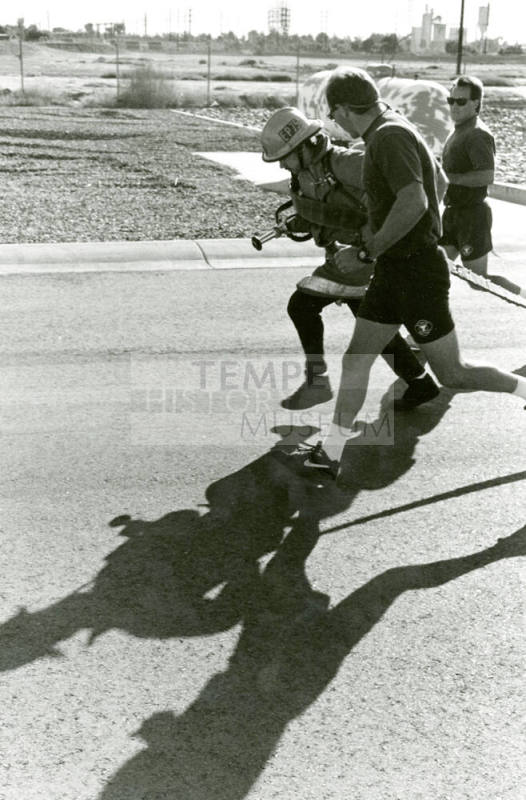 Tempe Fire Department Running Firemen