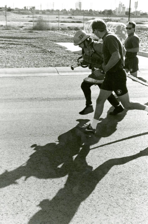 Tempe Fire Department Running Firemen