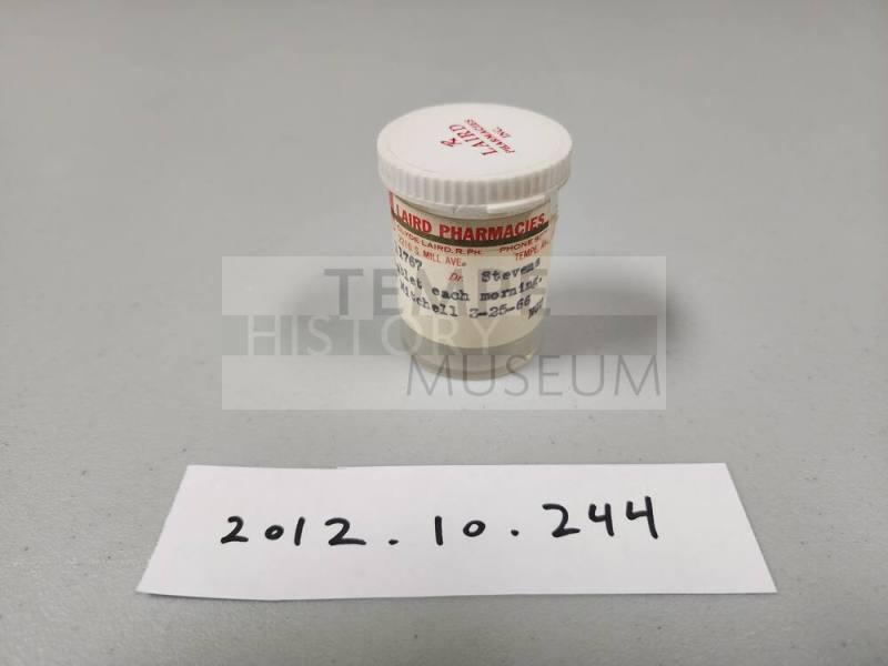 Laird Pharmacy Medicine Bottle for Harry Mitchell (prescribed by Dr. Stevens)