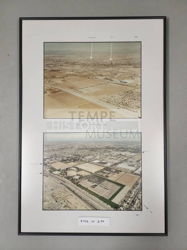 Framed Photos of the Evolution of the I-10 Highway and Broadway Road