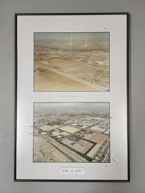 Framed Photos of the Evolution of the I-10 Highway and Broadway Road