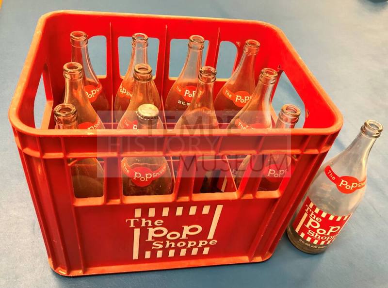 Soda Bottle Crate with Bottles (Pop Shoppe).
