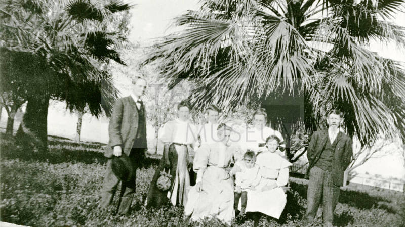 Petersen family on Petersen property