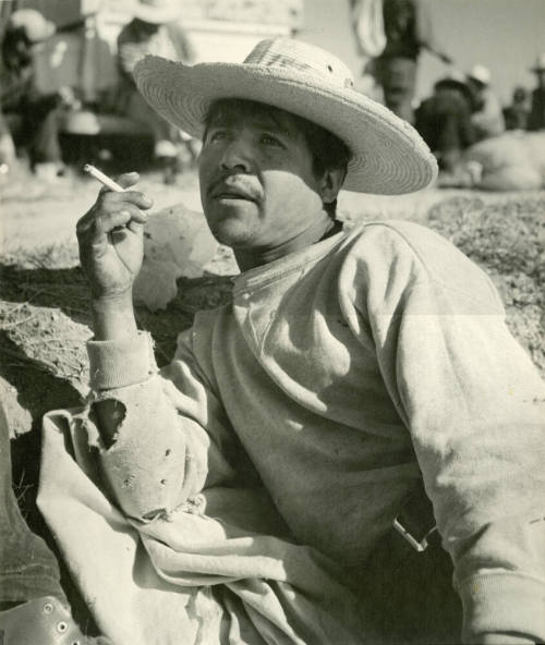 Cotton Farmer smoking