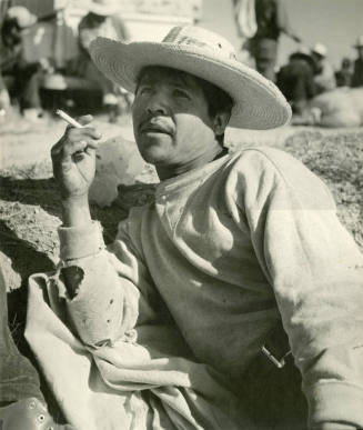 Cotton Farmer smoking