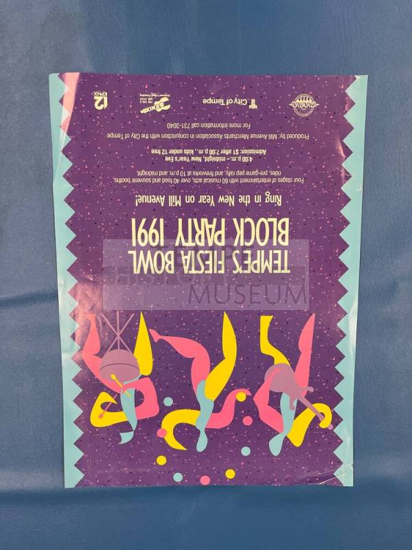 1991 Fiesta Bowl Block Party Poster