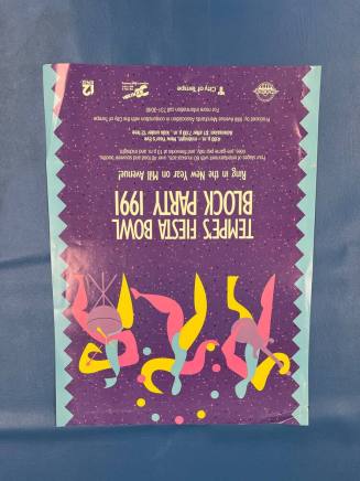 1991 Fiesta Bowl Block Party Poster