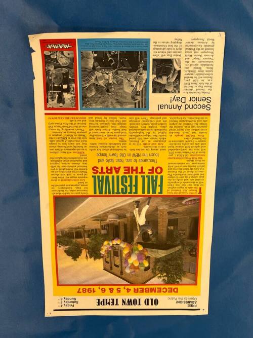 1987 Old Town Tempe Fall Festival of the Arts Poster