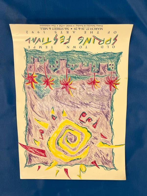1992 Old Town Tempe Spring Festival of the Arts Poster