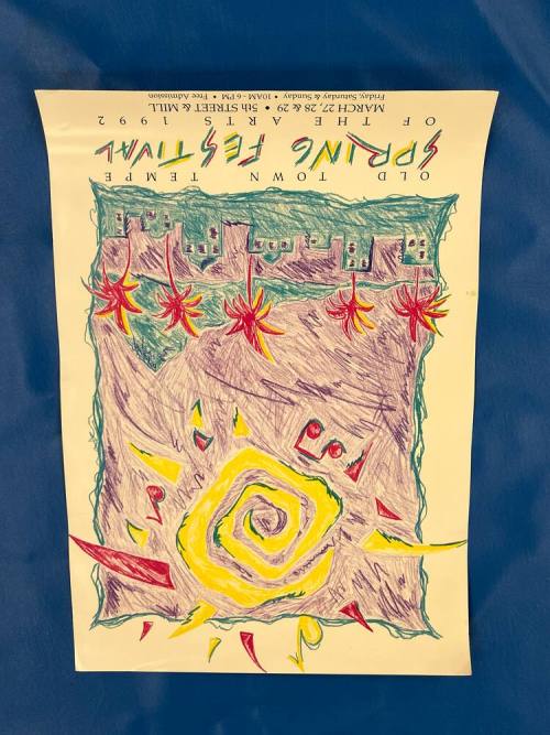 1992 Old Town Tempe Spring Festival of the Arts Poster