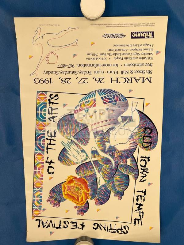 1993 Old Town Tempe Spring Festival of the Arts Poster
