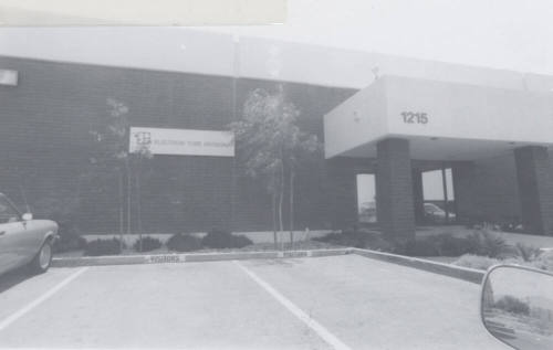Electron Tube Co. - 1215 South 52nd Street, Tempe, Arizona