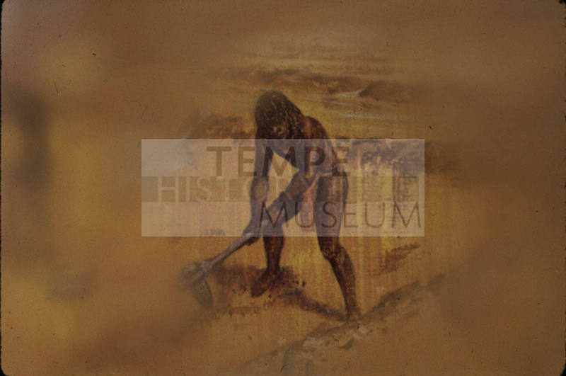 Hohokam Digging Canal (Drawing)
